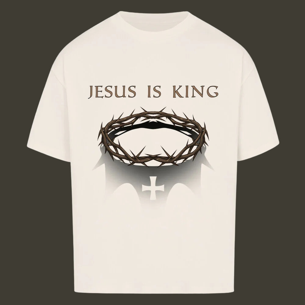 JESUS IS KING Oversized Shirt