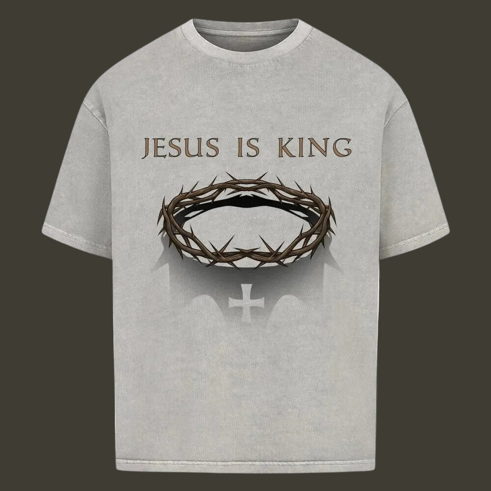 JESUS IS KING Oversized Shirt