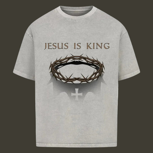 JESUS IS KING Oversized Shirt