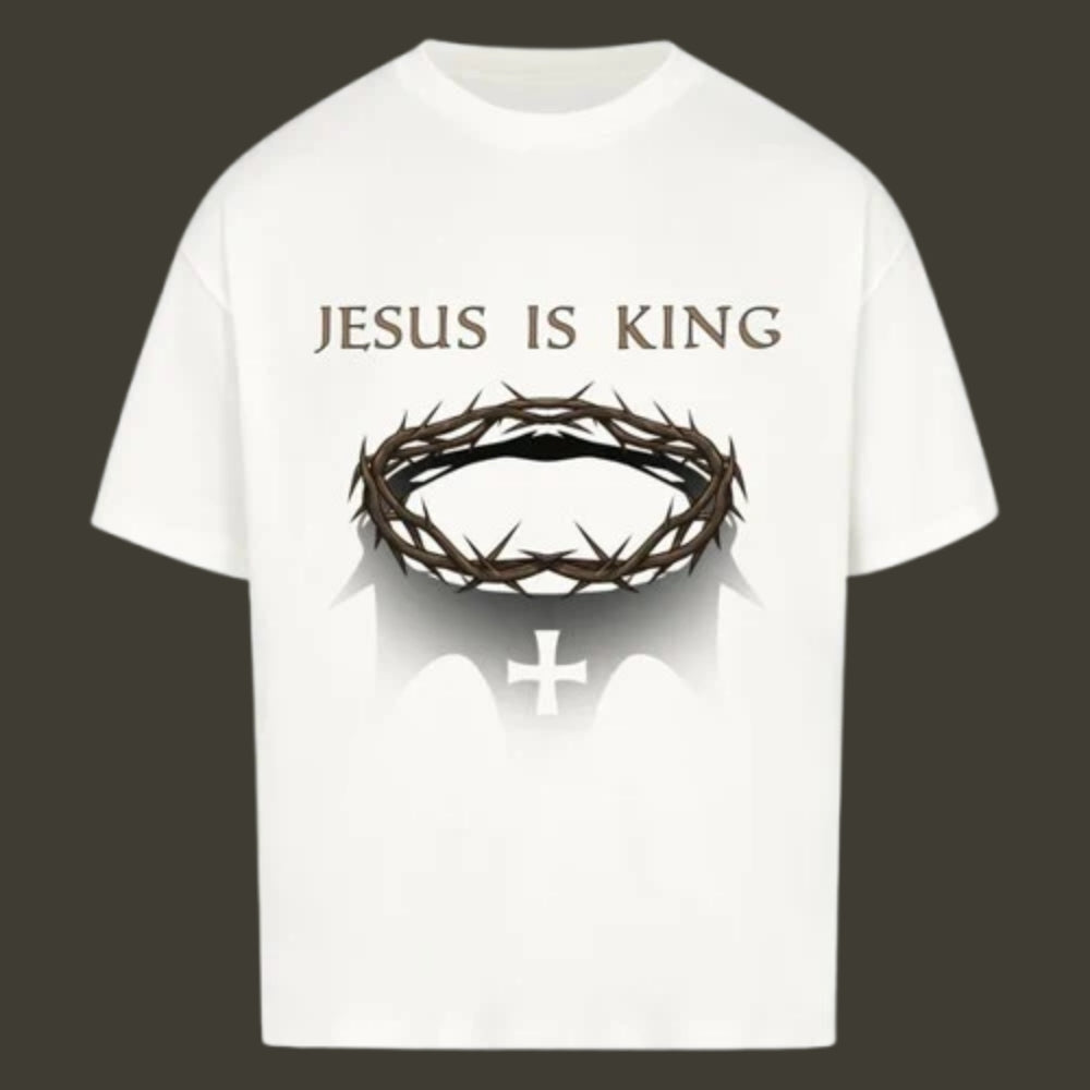 JESUS IS KING Oversized Shirt
